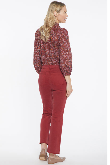 Fiona Slim Flared Ankle Jeans - Boysenberry