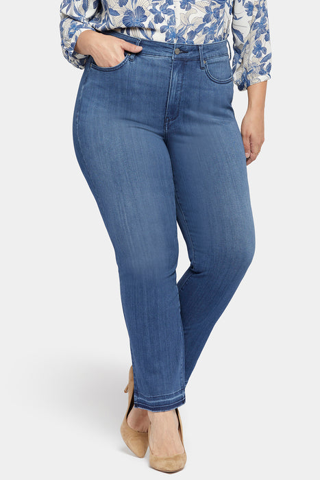 Marilyn Straight Jeans With High Rise - Rendezvous Blue | NYDJ